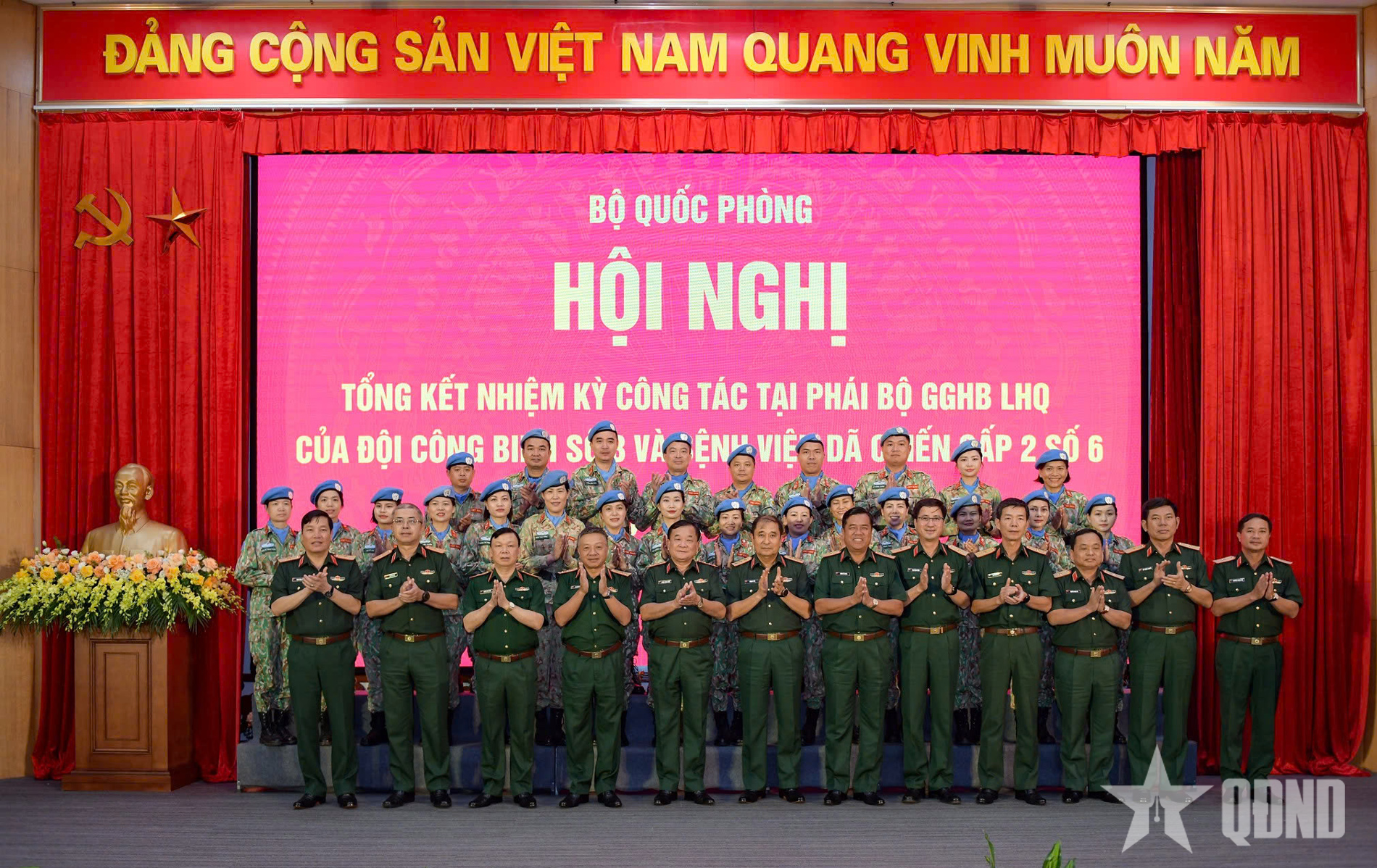 Tổng kết nhiệm kỳ công tác của Đội Công binh số 3 và Bệnh viện dã chiến cấp 2 số 6